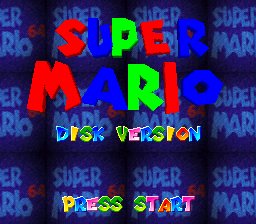 Super Mario 64 Disk Version